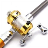 Pen Shape Folded Fishing Rod With Reel Wheel