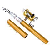 Pen Shape Folded Fishing Rod With Reel Wheel