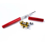 Pen Shape Folded Fishing Rod With Reel Wheel