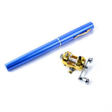 Pen Shape Folded Fishing Rod With Reel Wheel