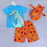 Beach Style Cartoon Casual Kids Sport Suit
