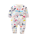 Long Sleeve Cotton Cartoon Baby Ropmer