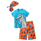 Beach Style Cartoon Casual Kids Sport Suit
