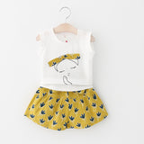 Summer Casual Bow Style Childrens Set