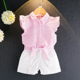 Summer Casual Bow Style Childrens Set