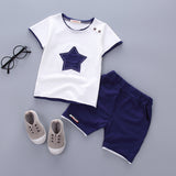 100% Cotton With Star Print Baby Boys Clothing Set