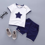 100% Cotton With Star Print Baby Boys Clothing Set