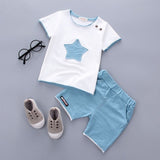 100% Cotton With Star Print Baby Boys Clothing Set