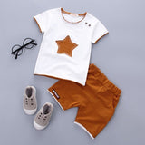 100% Cotton With Star Print Baby Boys Clothing Set