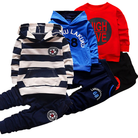 Long Sleeve Striped Kids Hoodies