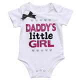 Letter Print Cute Baby Girls Romper