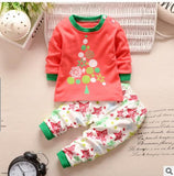 Long sleeve summer Style Kids Clothing Set