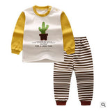 Long sleeve summer Style Kids Clothing Set