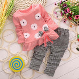 Bow Type Girls Clothing Set