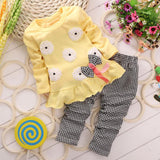 Bow Type Girls Clothing Set