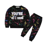 Hip Hop Style Toddler Girl Clothing Set